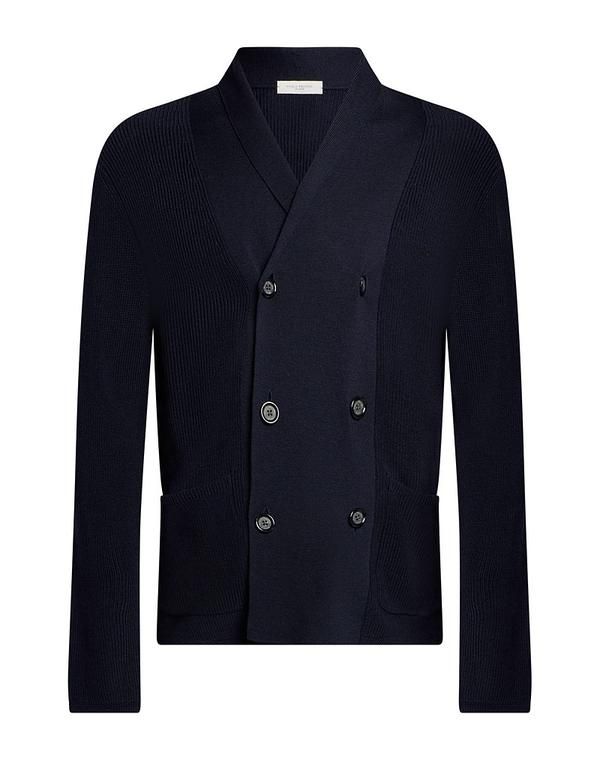 パウロペコラ メンズ アウター カーディガン PAOLO PECORA Navy ネイビー 46,680円