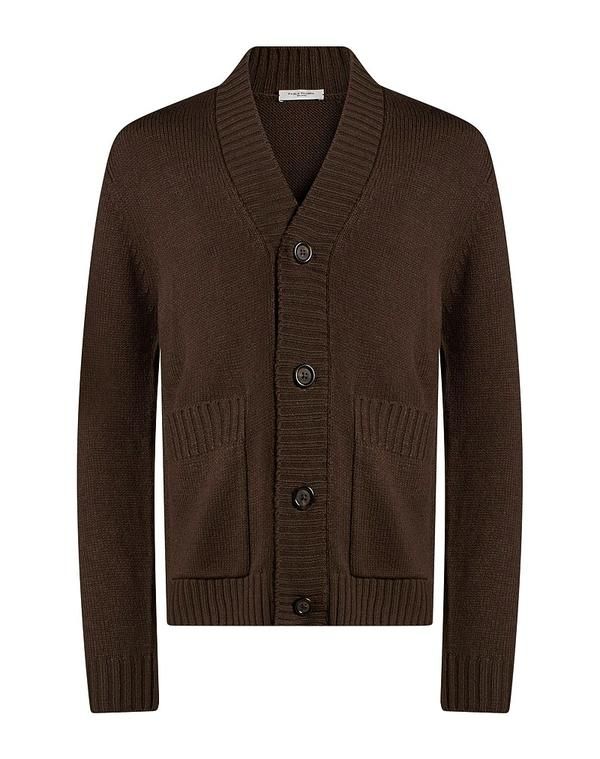 パウロペコラ メンズ アウター カーディガン PAOLO PECORA Dark Brown ブラウン 36,270円