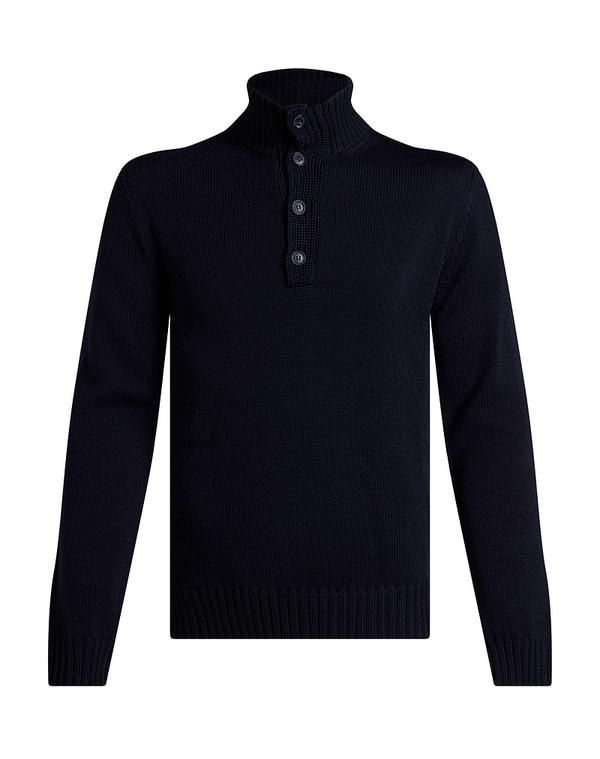 アルファス テューディオ メンズ アウター ニット・セータートルネック ALPHA STUDIO Midnight Blue ブルー 42,770円