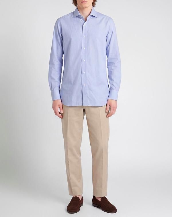 イザイア メンズ トップス シャツ ISAIA Sky Blue ブルー - メルカリ