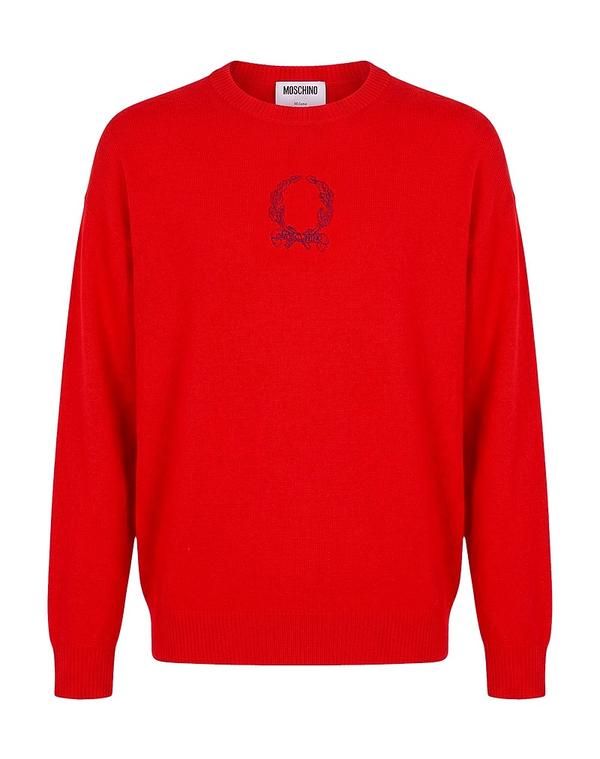 モスキーノ メンズ アウター カーディガン MOSCHINO Red レッド