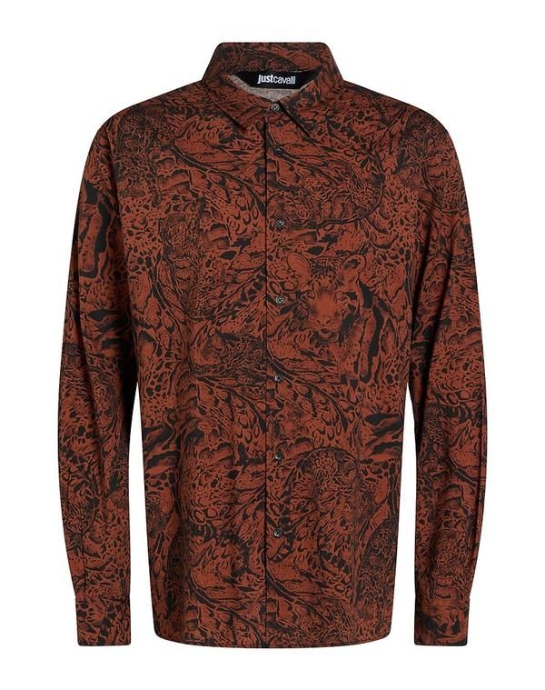 ジャストカバリ メンズ トップス シャツ JUST CAVALLI Tan タン