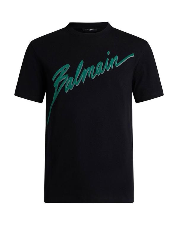 バルマン メンズ トップス Tシャツ BALMAIN Midnight Blue ブルー