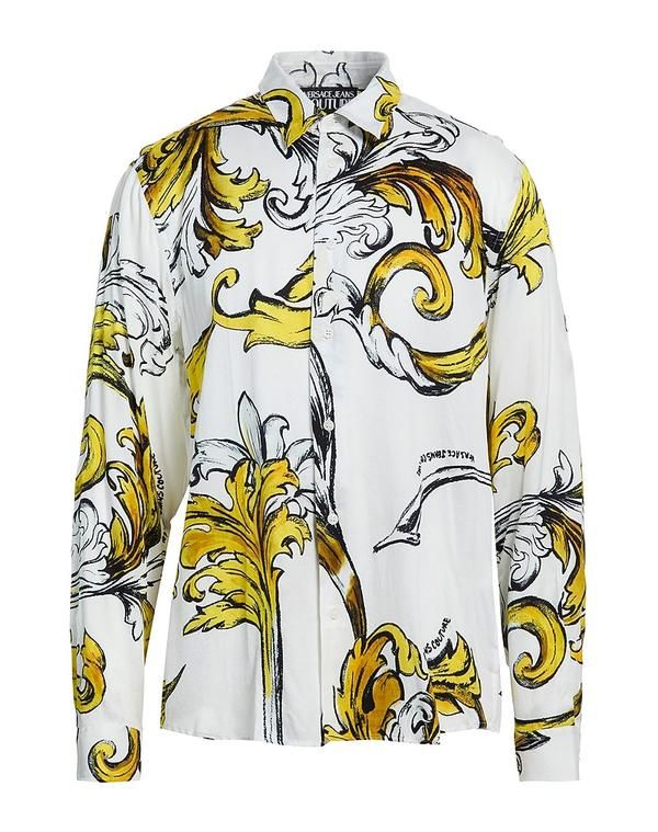 ヴェルサーチ メンズ トップス シャツ VERSACE JEANS COUTURE White ホワイト