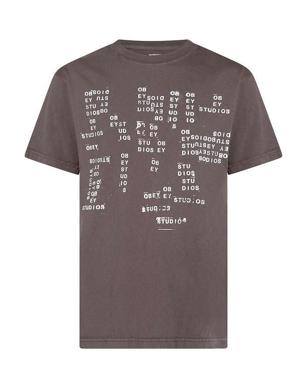 オベイ メンズ トップス Tシャツ OBEY Taupe トープ