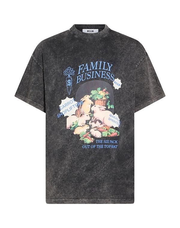 エムエスジイエム メンズ トップス Tシャツ MSGM Charcoal チャコール