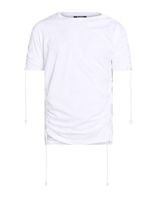 バルマン メンズ トップス Tシャツ BALMAIN White ホワイト