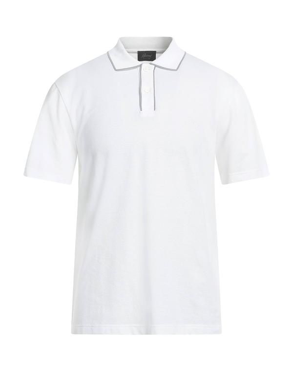 ブリオーニ メンズ トップス ポロシャツ BRIONI White ホワイト