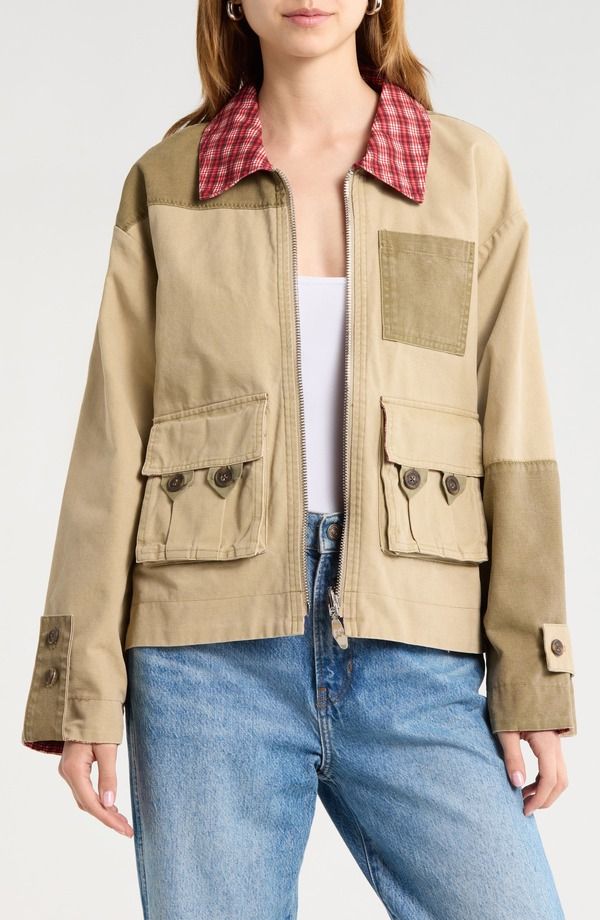 ダムソンマダー レディース アウター ジャケット・ブルゾン コットン Damson Madder Marcelle Reversible Organicotton Barn Jacket RED MU 37,570円