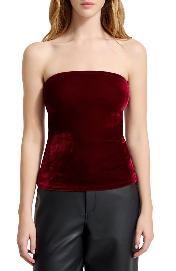 マルセラ レディース トップス シャツ ベルベット ストラップレス Marcella Gavin Strapless Velvetop CRIMSON クリムゾン 22,960円