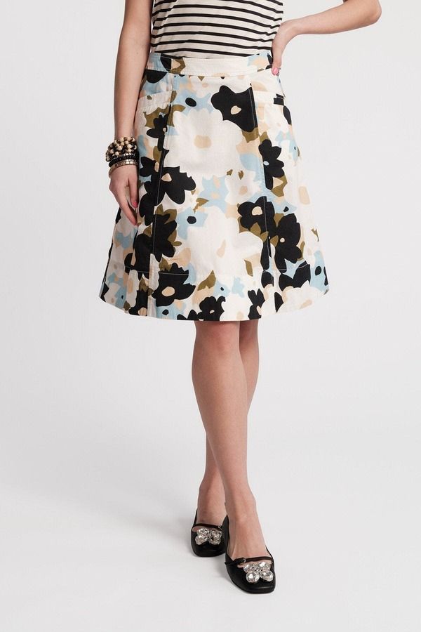 フランセスバレンタイン レディース ボトムスカート Frances Valentine Marta Skirt Morning Dew BlueMulti ブルー