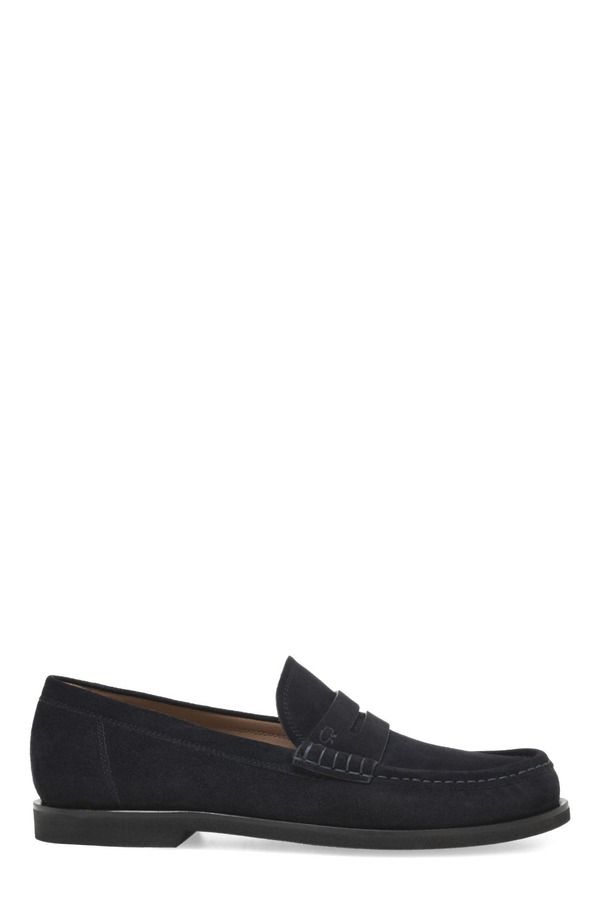 ジャンヴィト ロッシ メンズ シューズ スニーカー Gianvito Rossi Vernon Mocassin Men Blue Suede Leather ブルー