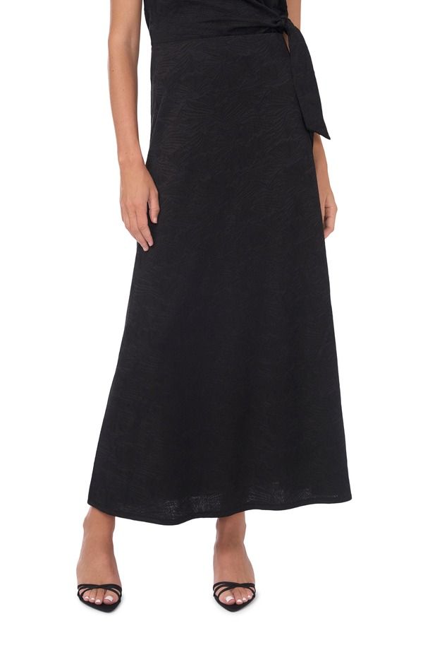 ヴィンスカムート レディース ボトムスカート A ライン マキシ Vince Camuto ALine Maxi Skirt RICH BLACK ブラック