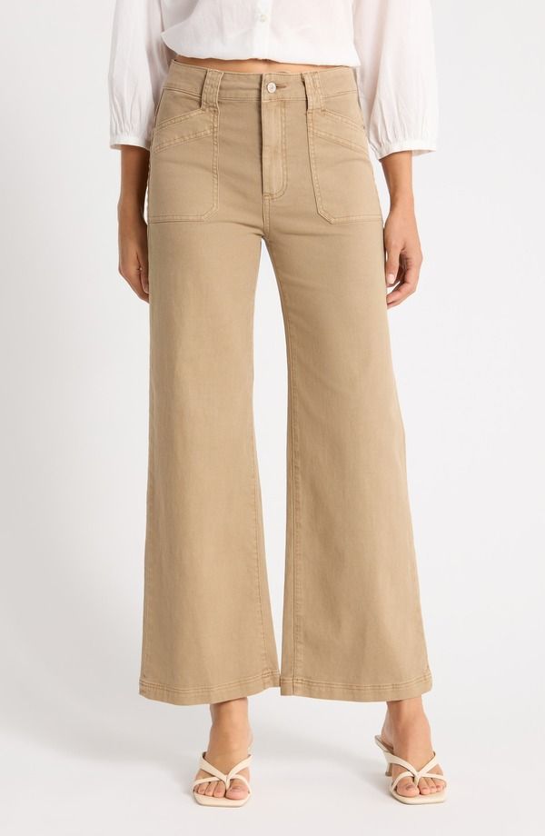 ペイジ レディース ボトムス レギンス ワイドレッグ ハイウエスト パンツ PAIGE Ari High Waist Wide Leg Utility Pants VINTAGE BEECHWOOD