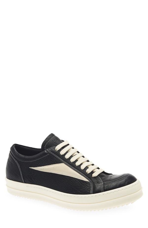 リックオウエンス メンズ シューズ スニーカー ヴィンテージ Rick Owens Vintage Sneaksneaker Men BLACK MILK MILK ブラック