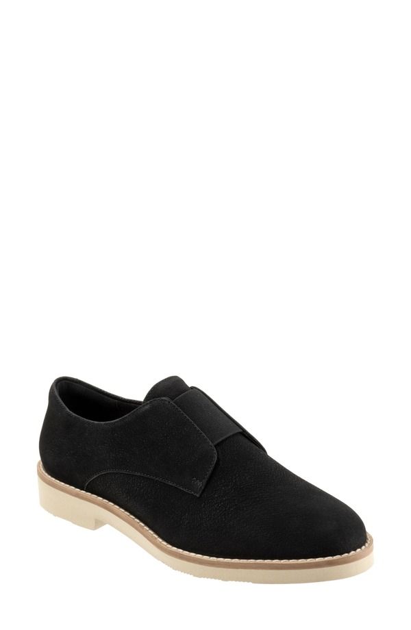 ソフトウォーク レディース シューズ スリッポン・ローファー SoftWalk Wexford Loafer Women BLACK NUBUCK ブラック