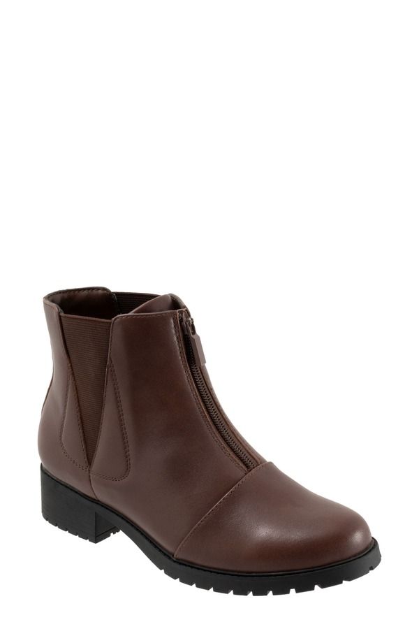 ソフトウォーク レディース シューズ ブーツ・レインブーツ キャップ SoftWalk Marni Cap Toe Bootie Women DARK BROWN ブラウン