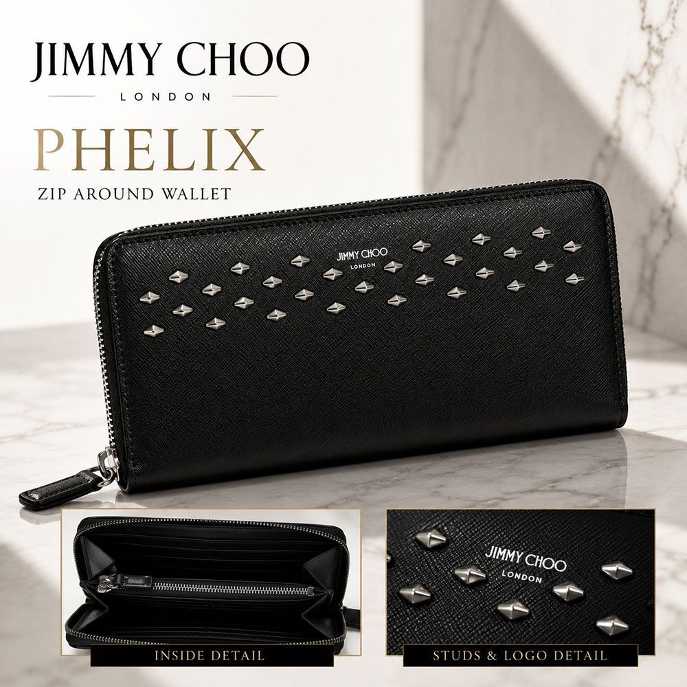 新品 JIMMY CHOO ジミーチュウ PHELIX J000175877 ダイヤモンド