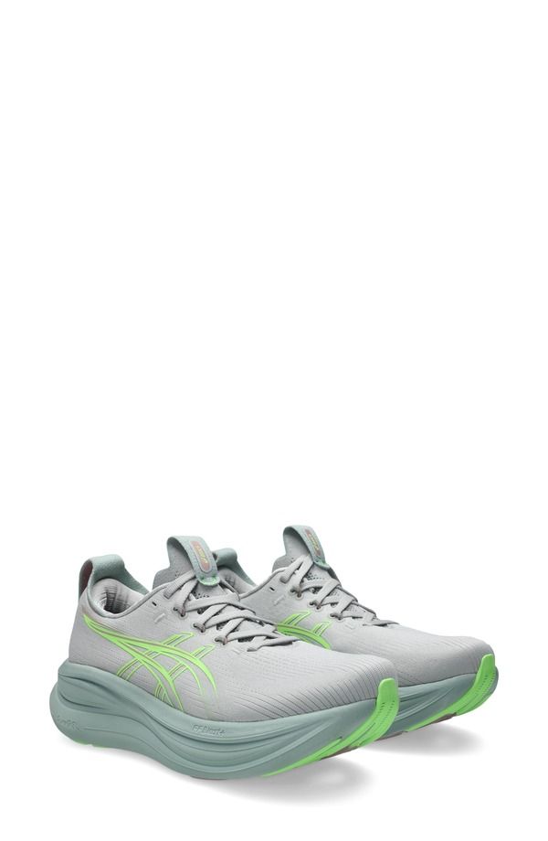 アシックス レディース シューズ スニーカー ASICS GELNIMBUS 28 Running Shoe Women CLOUD GREY ILLUMINATE GREEN グレー 36,920円
