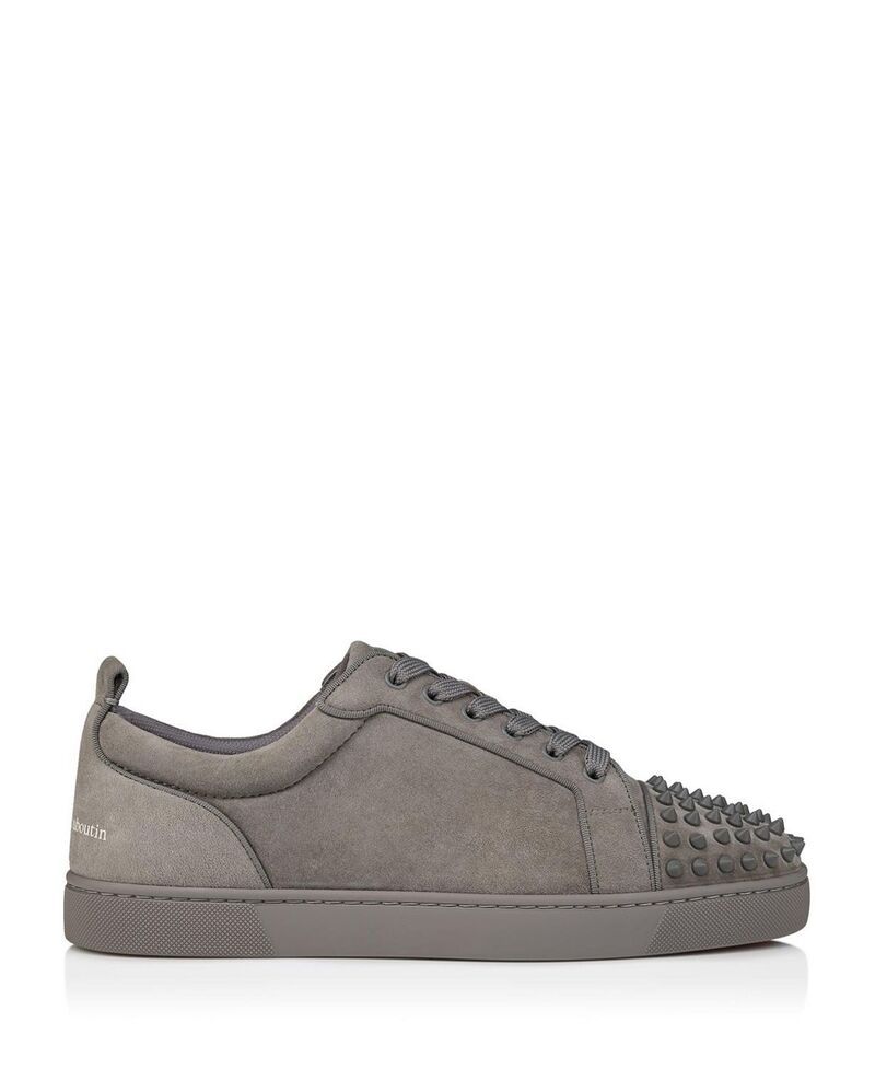 クリスチャン・ルブタン メンズ シューズ スニーカー Christian Louboutin Mens Louis Jr Spikes Canopy Low Sneakers Phantom Grey 178,900円