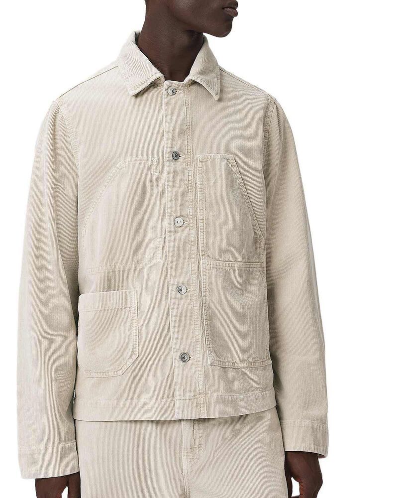 オールセインツ メンズ アウター ジャケット・ブルゾン シャツ ALLSAINTS Mukesh Cord Shirt Jacket Stone Brown ブラウン