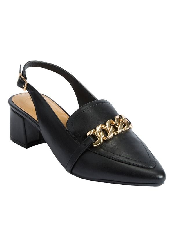 コンフォートビュー レディース シューズ ヒール Comfortview The Oaklyn Sling Back BLACK ブラック