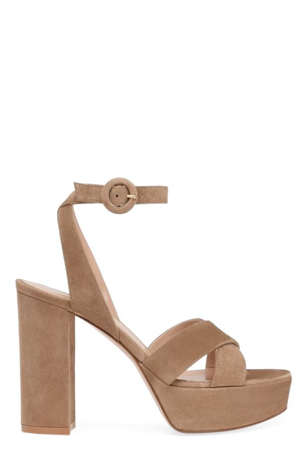 ジャンヴィト ロッシ レディース シューズ スニーカー サンダル Gianvito Rossi Sabrina Sandals Women Brown Suede ブラウン 168,900円