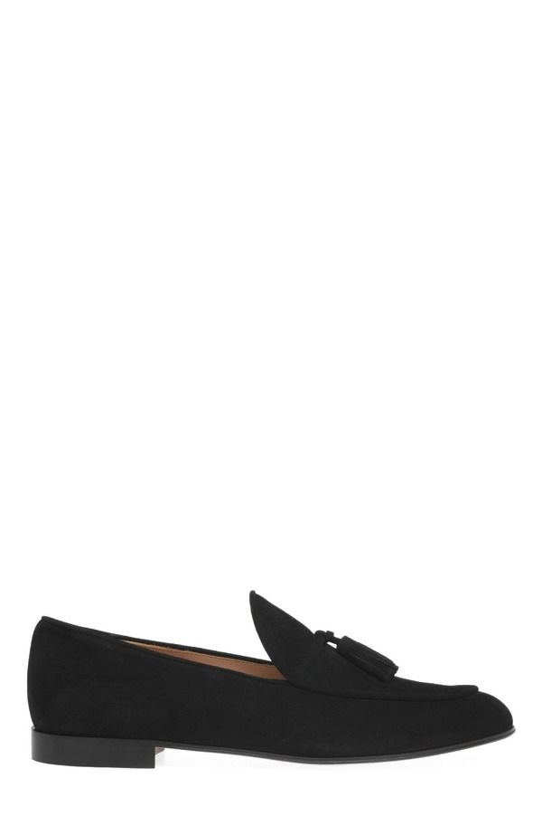 ジャンヴィト ロッシ レディース シューズ スニーカー Gianvito Rossi Vittoria Mocassin Women Black Suede ブラック