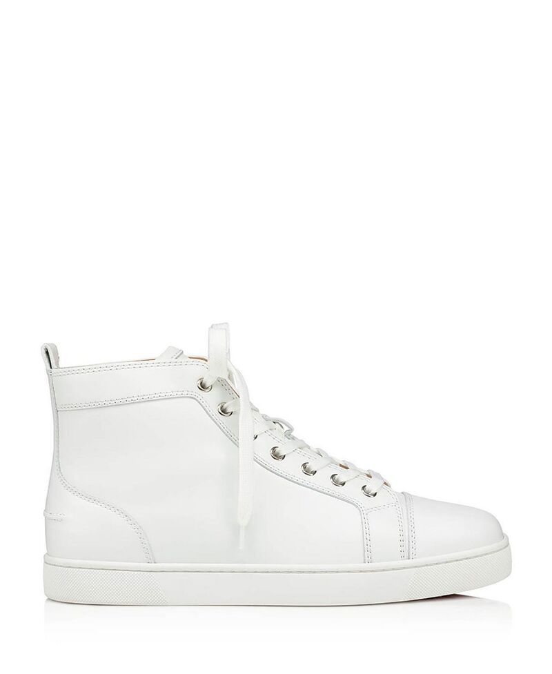 クリスチャン・ルブタン メンズ シューズ スニーカー Christian Louboutin Mens Louis High Top Sneakers White ホワイト