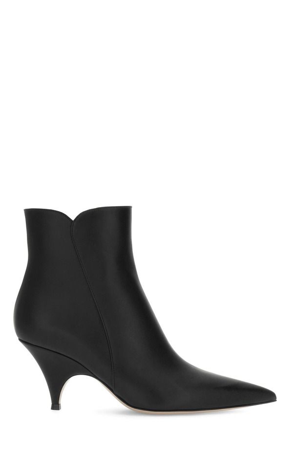 ジャンヴィト ロッシ レディース シューズ スニーカー ブーツ Gianvito Rossi Sofia Bootie 70 Women Black Leather ブラック