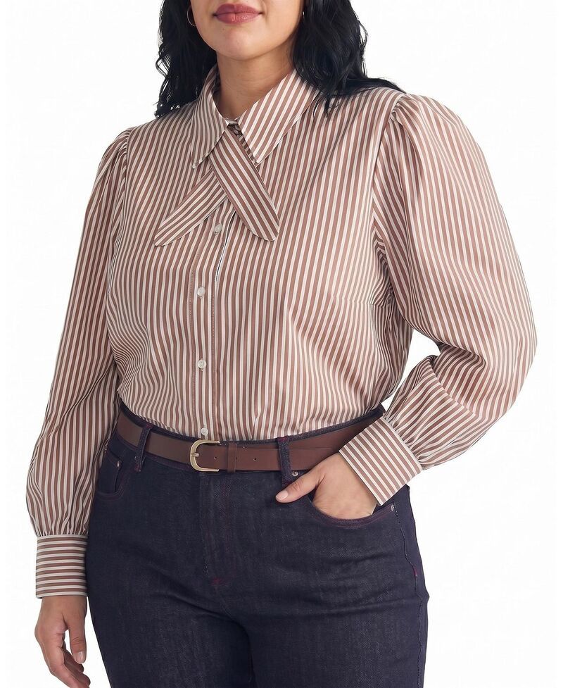 ユニバーサル スタンダード レディース トップス シャツ プラスサイズ コットン Universal Standard Womens Plus JanetieNeck Cotton Poplin Sh