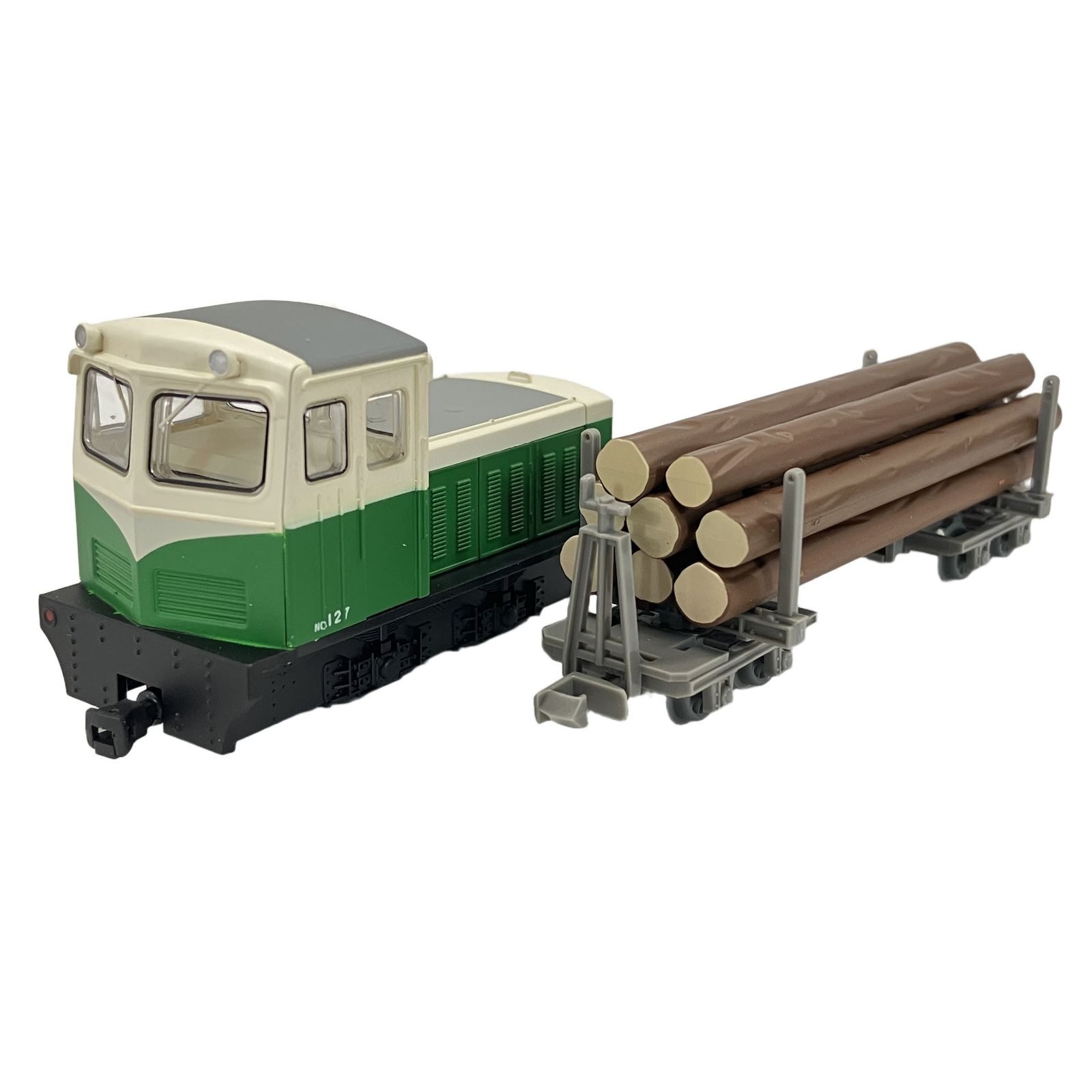 TOMYTEC 猫山森林鉄道 S4型ディーゼル機関車+運材車 2両 セットC 鉄道模型 Nゲージ トミーテック 中古 W11488875