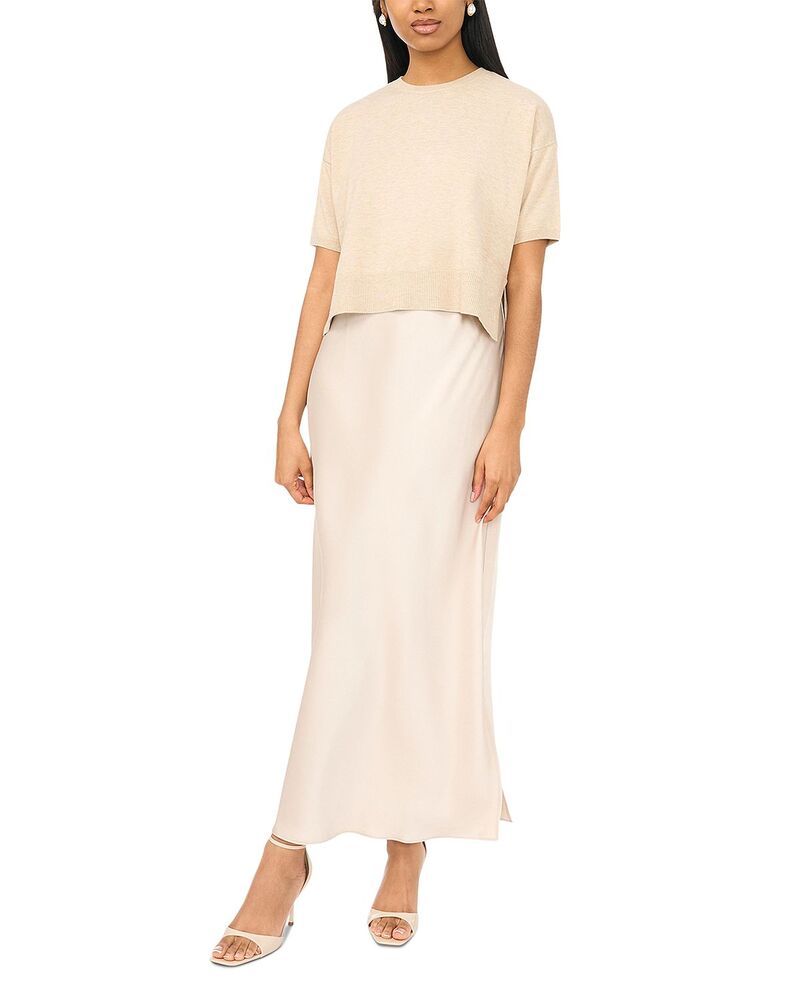 ヴィンスカムート レディース アウター ニット・セーター VINCE CAMUTO Short Sleeve Dolman Sweater Slip Dress Ginger Spruce 29,120円