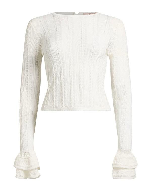 ツインセット レディース トップス シャツ プルオーバー TWINSET Off White オフホワイト