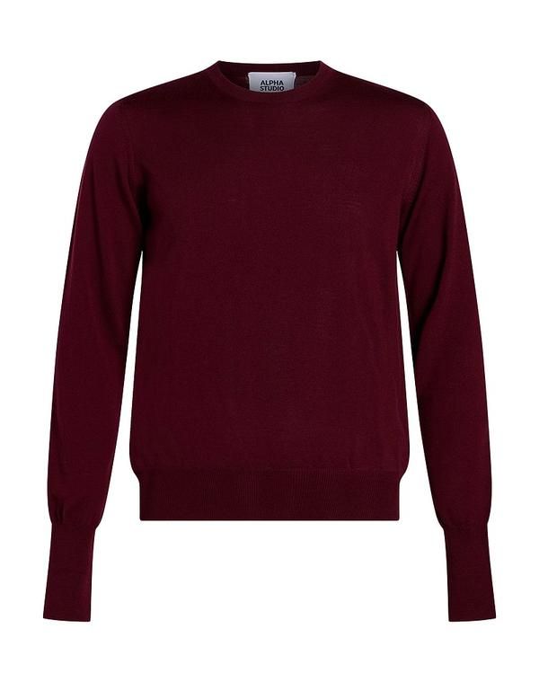 アルファス テューディオ メンズ トップス シャツ プルオーバー ALPHA STUDIO Bordeaux