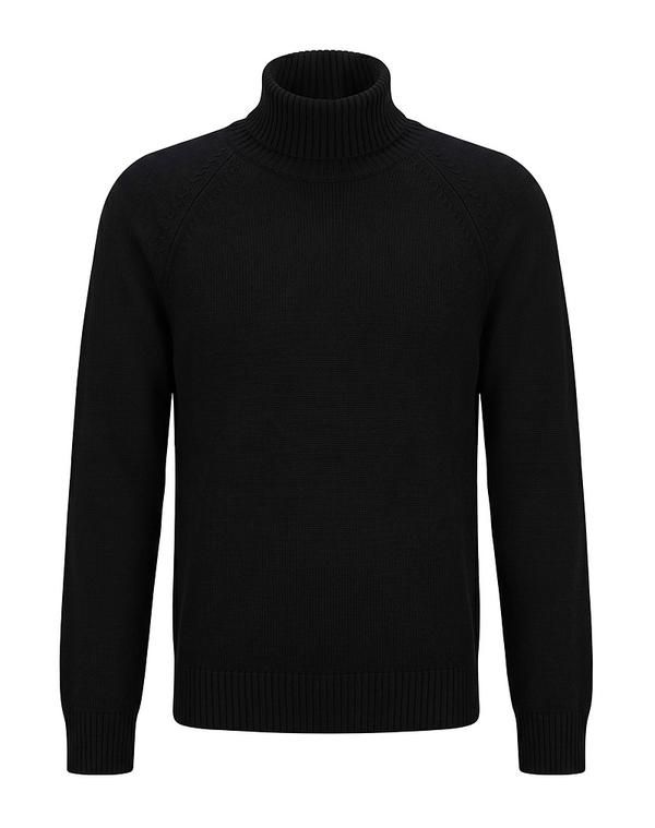 パウロペコラ メンズ アウター ニット・セータートルネック PAOLO PECORA Black ブラック 38,220円