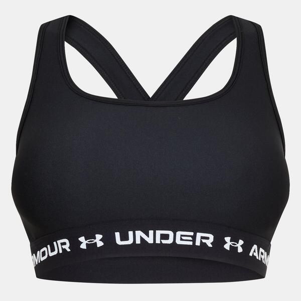 アンダーアーマー レディース トップス シャツ Under Armour Womens Crossback Medium Impact Sports Bra BlackWhite ホワイト