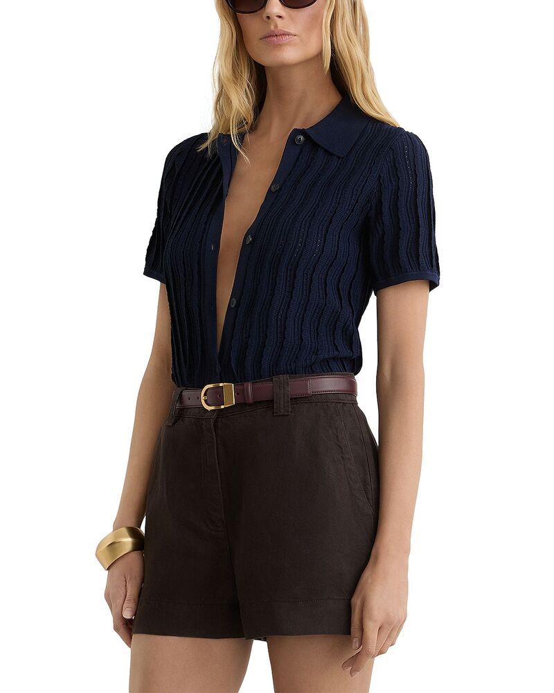レイス レディース ボトムス ハーフパンツ・ショーツ ショートパンツ REISS Carmen Shorts Chocolate チョコレート 35,620円