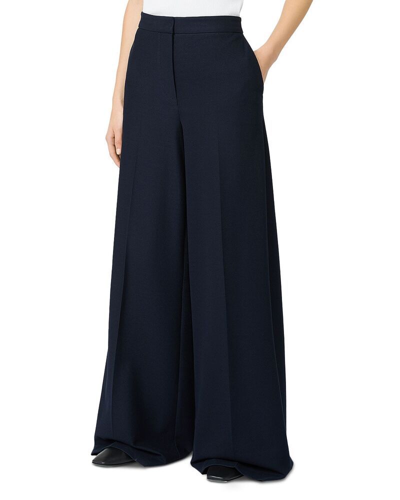 マックスマーラ レディース ボトムス カジュアルパンツ ワイドレッグ Max Mara Mxmpinza Wide Leg Pants Ultramarine