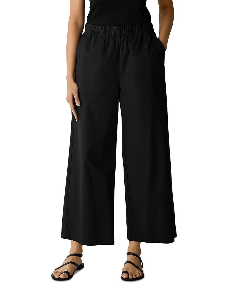 エイリーンフィッシャー レディース ボトムス カジュアルパンツ ワイドレッグ アンクル Eileen Fisher Wide Leg Ankle Pants Black ブラック