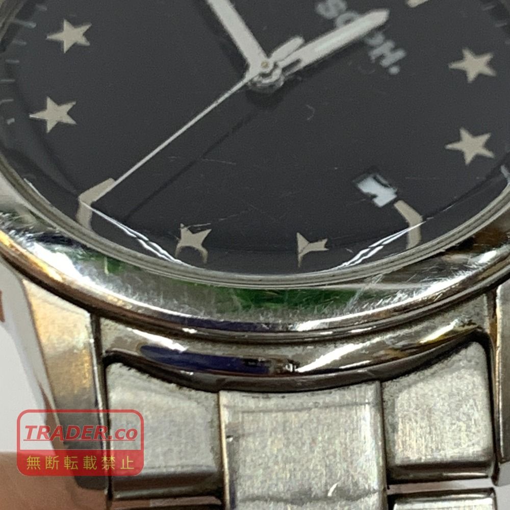 ソフ SOPH. ANALOG STAR DIAL WATCH ソーラー 腕時計 04w7547▽※【中古】ソフ SOPH. ANALOG SOLAR STAR DIAL WATCH ソーラー