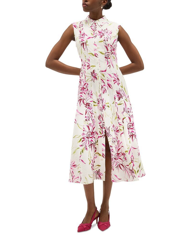 ホッブスロンドン レディース トップス ワンピース フラワー柄 フラワー HOBBS LONDON Della Floral Dress Ivory Multi アイボリー