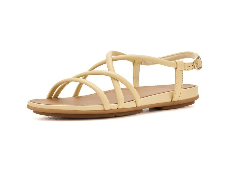 フィットフロップ レディース シューズ サンダル レザー FitFlop Gracie Leather Strappy BackStrap Sandals Blonde