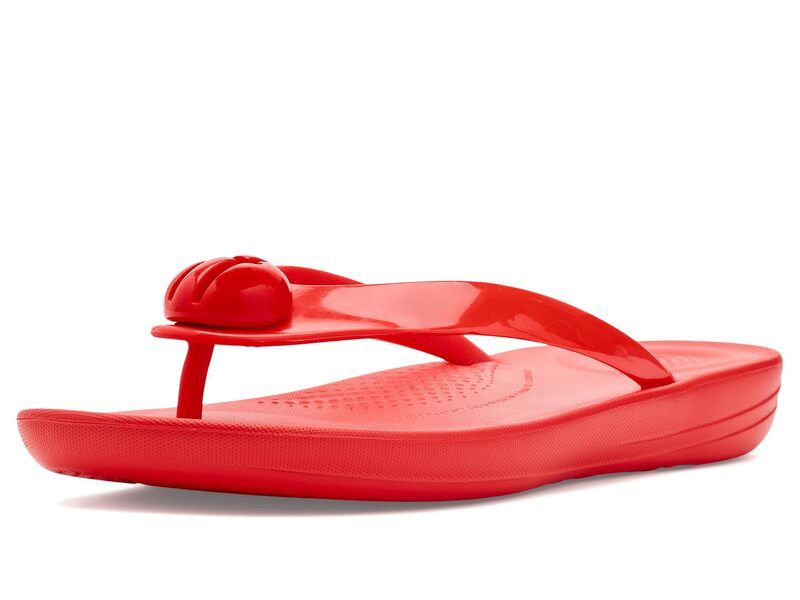 フィットフロップ レディース シューズ サンダル FitFlop Iqushion GlossyButton FlipFlops Cherry Tomato 11,506円