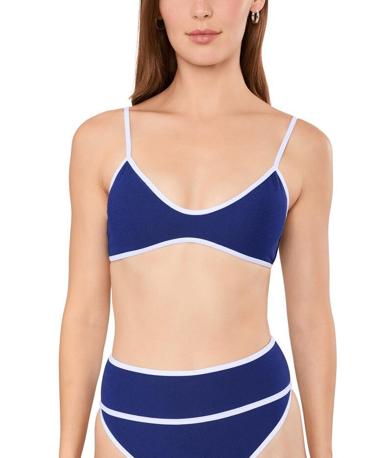 ビーチライオット レディース トップス シャツ Beach Riot Leona Top NavyWhite ホワイト