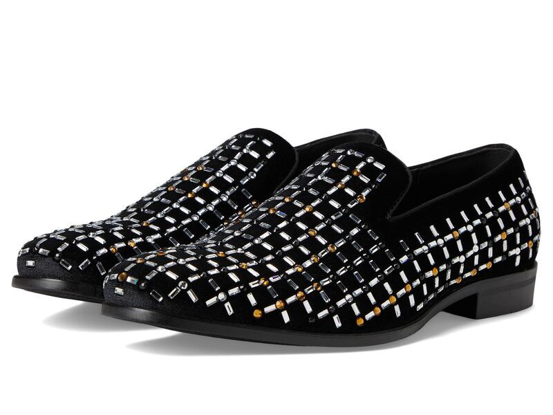 ステイシーアダムス メンズ シューズ スリッポン・ローファー トール Stacy Adamstallford Rhinestone SlipOn Black Multi ブラック