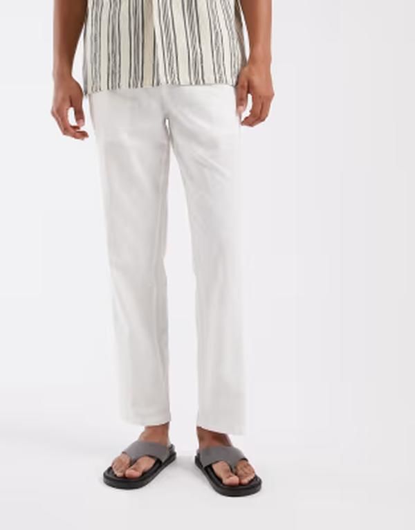 ブレンド メンズ ボトムス カジュアルパンツ レギュラーフィット ドローコードウエスト コットン リネン BLEND cottonlinen drawstring waist regular fit 19,330円