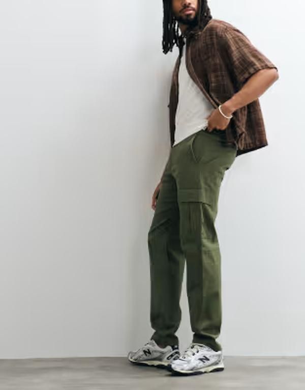 ジャック アンド ジョーンズ メンズ ボトムス カジュアルパンツ カーゴパンツ Jack Jonestraight cargo pants Olive night オリーブ