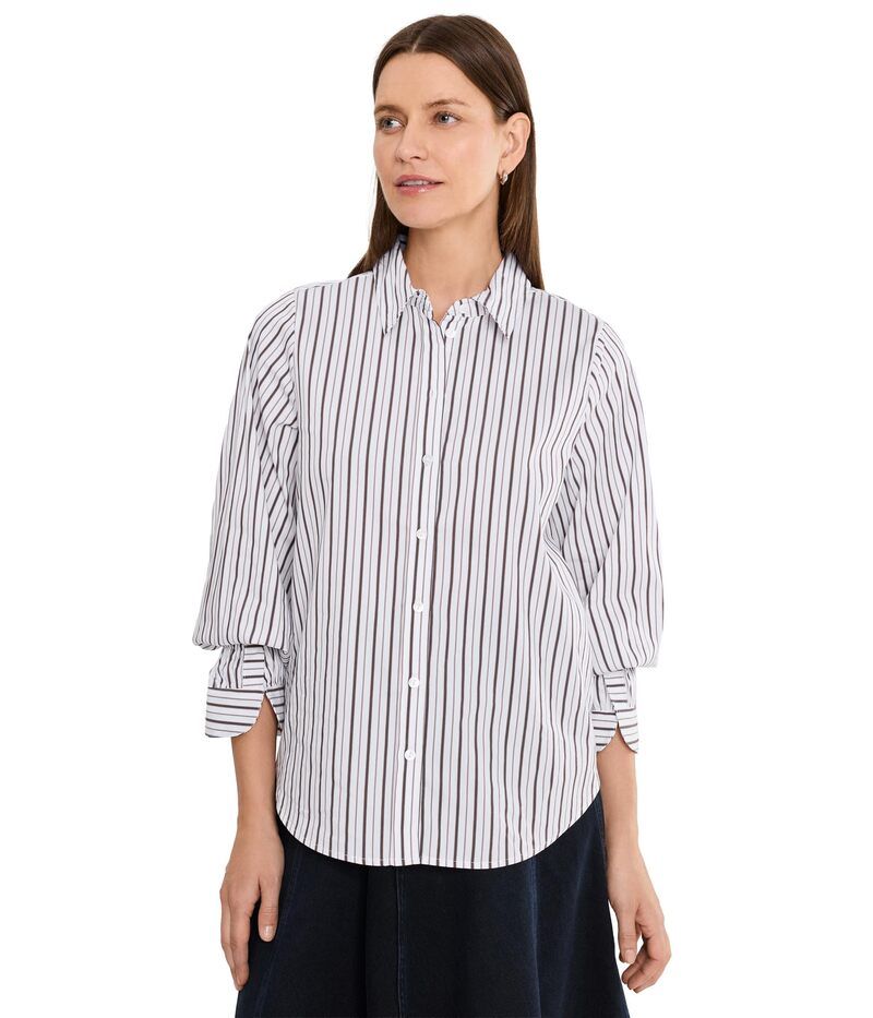 リヴァプール ロサンゼルス レディース トップス シャツ Liverpoolos Angeles Adjustable Sleeve Button Front Woven Top Cream W Da 21,226円