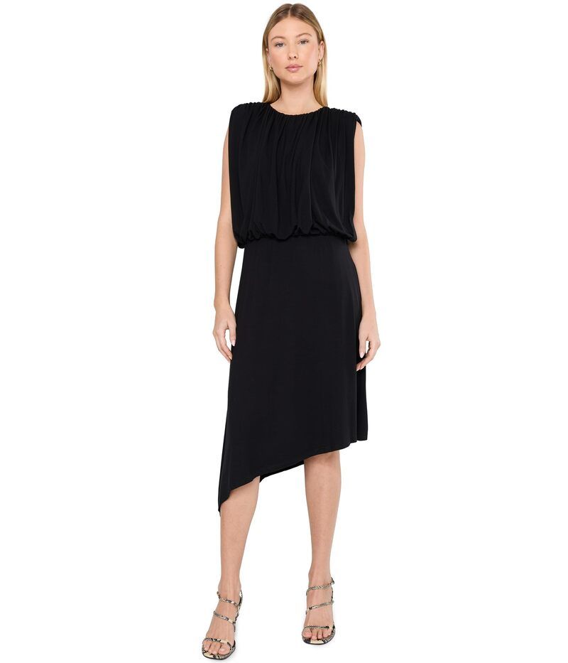 リヴァプール ロサンゼルス レディース トップス ワンピース アシンメトリー ドレープ ニット Liverpoolos Angeles Draped Asymmetrical Knit Dress B